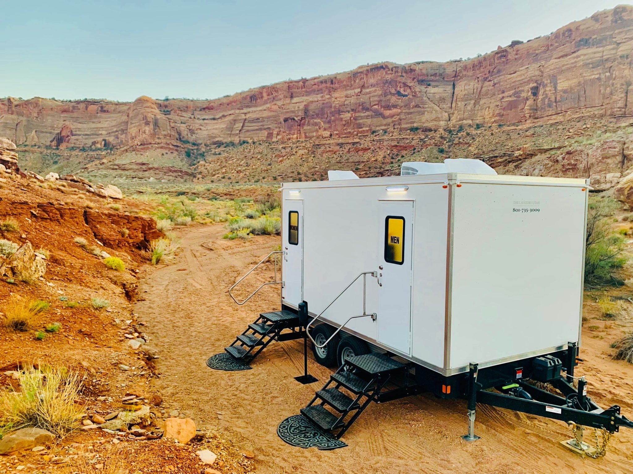 5-Station Portable Restroom Trailer | The Lavatory