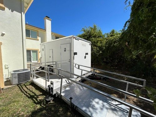 an ada unit with the ramp deployed, a Central Valley job