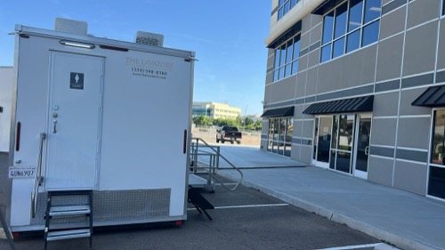 ADA trailer set up near Berkeley for weddings and receptions