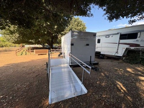 ADA trailer set up on a greater Sacramento Valley site