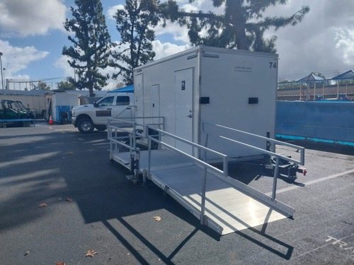 Delivery and service visit on a greater Sacramento Valley ADA trailer job