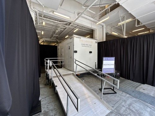 ADA trailer staged outside San Diego