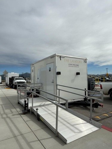 ADA + 6 Restroom Trailer staged for San Diego County jobs