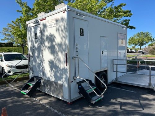 Setup morning for a corporate events and galas site near San Diego