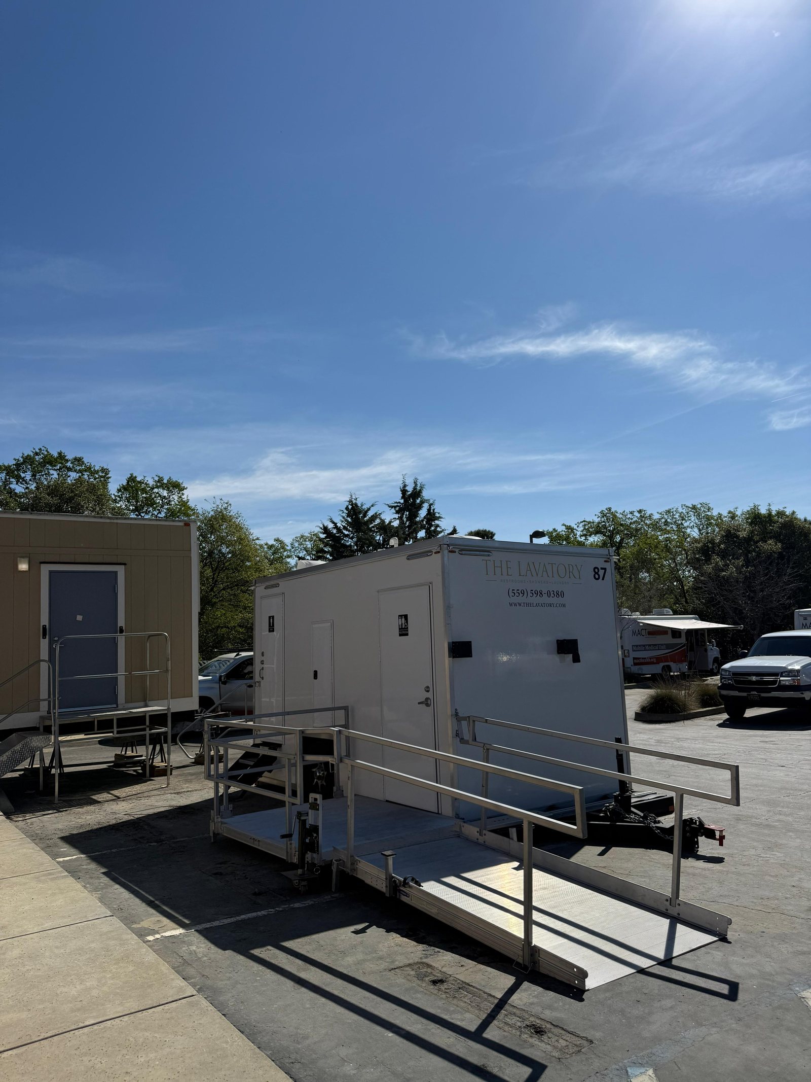 Single-Station ADA Shower and Restroom Combo for rent near Santa Clara and San Jose