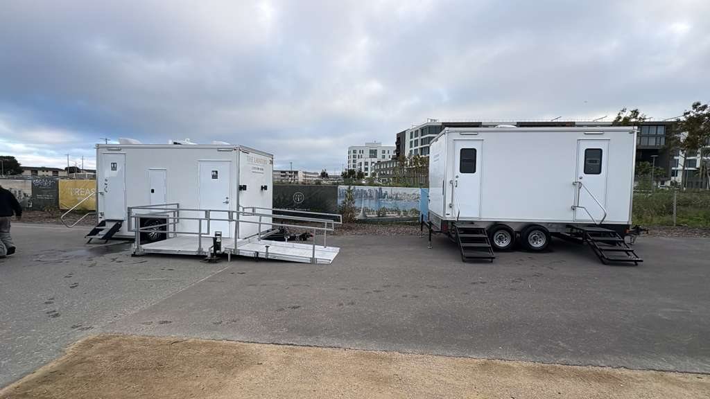 ADA trailer staged outside Las Vegas