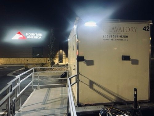 Setup morning for an emergency use site near Salt Lake City