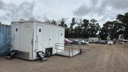 ADA trailer staged for a booking in the Salt Lake Valley area, in West Jordan, UT