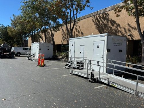 ADA trailer set up on a Salt Lake Valley site, in West Jordan, UT