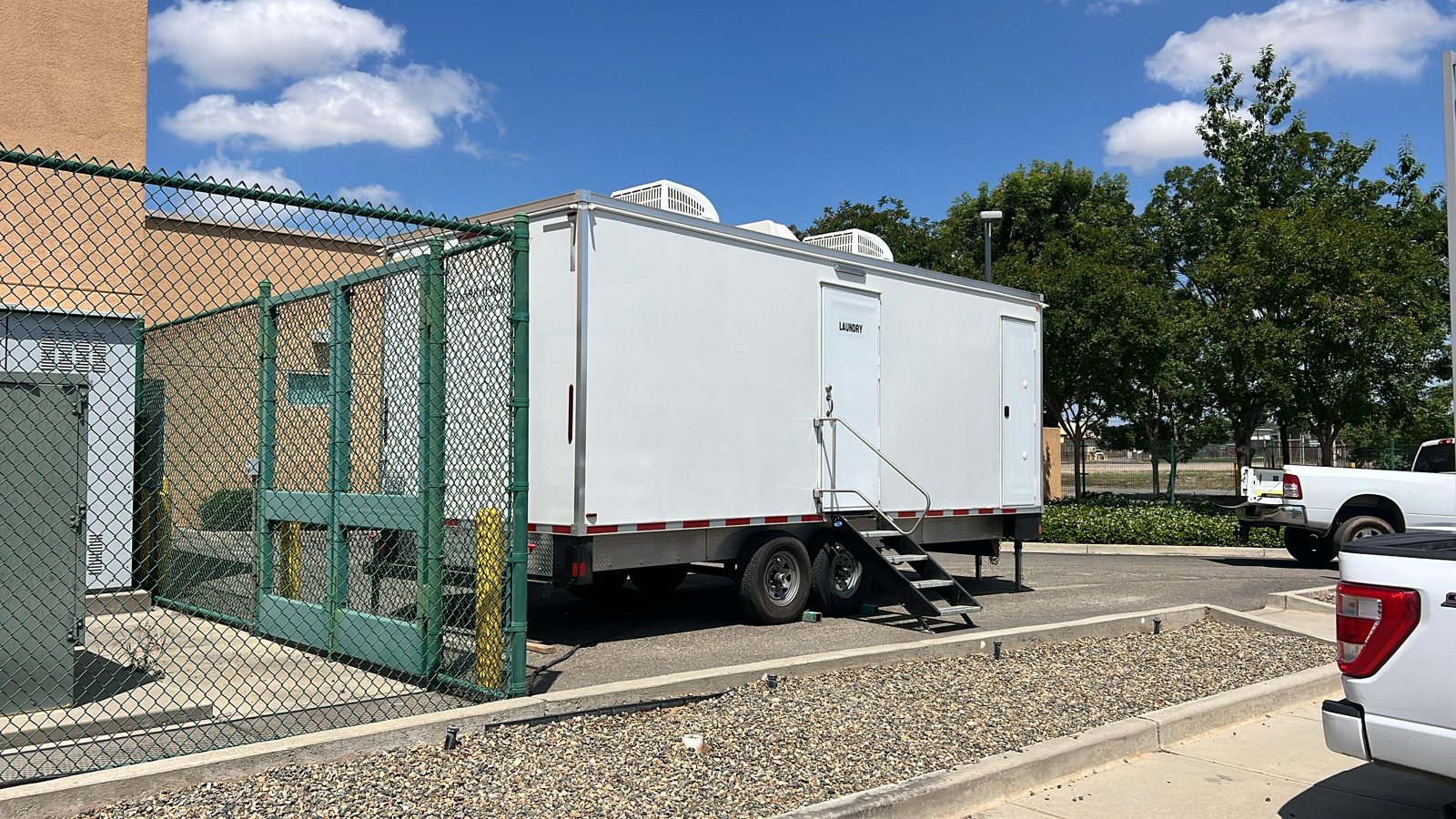 8-Station Laundry Trailer for rent near Fountain and Colorado Springs