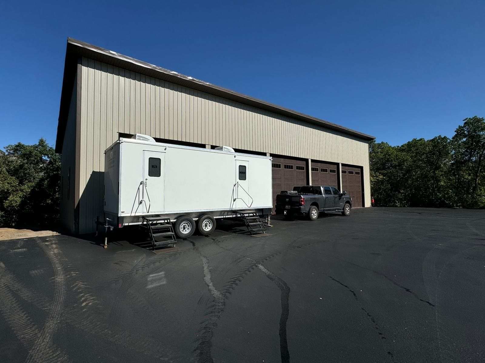 The Luxury restroom trailers, available for rent across Colorado