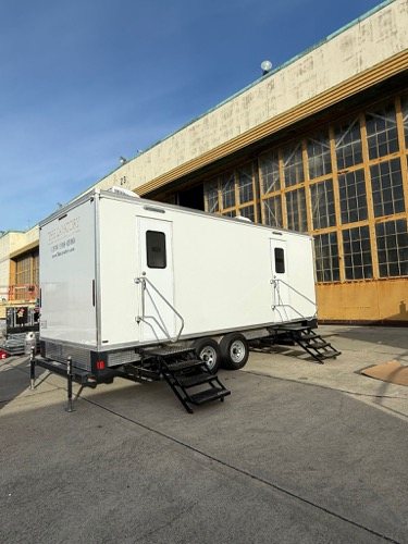 Here is our 2 station restroom trailer available in Sparks