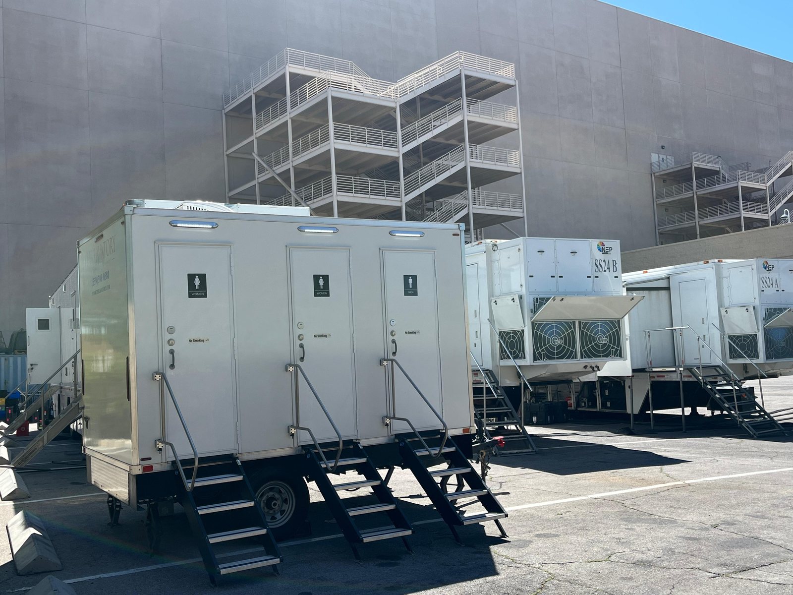 The ADA restroom trailer used in Sparks