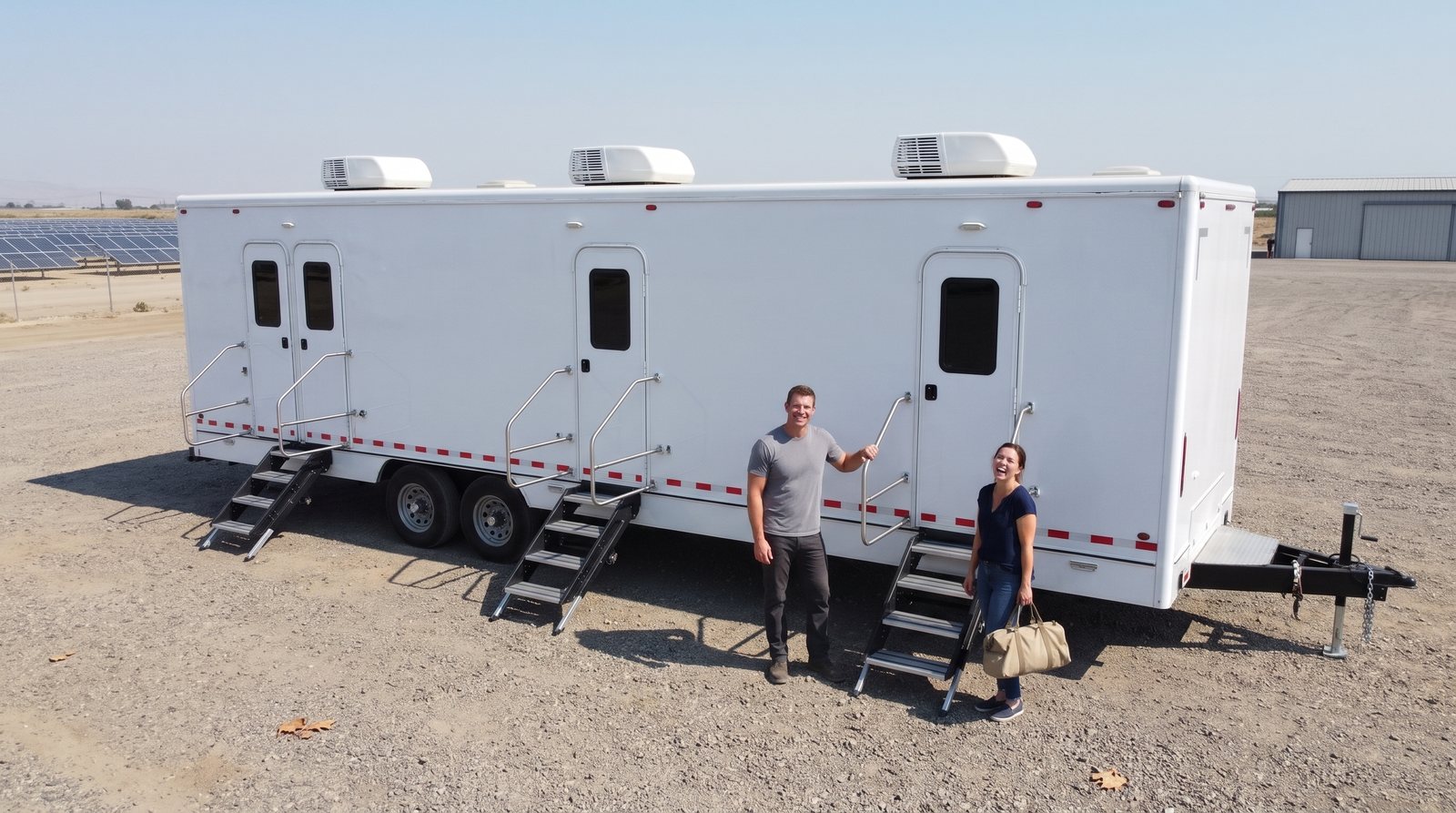 sleeper bunkhouse trailer ready for a crew in Colorado